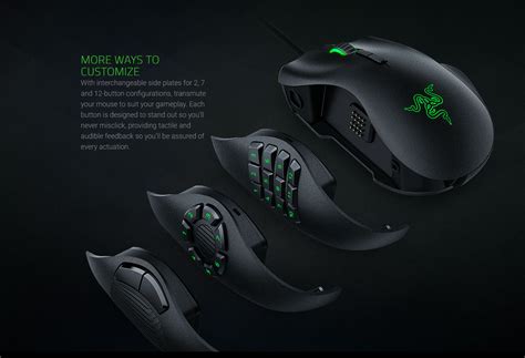 Razer Naga Trinity – Multi-color Wired MMO Gaming Mouse - TechBrandStore