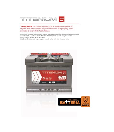 BATTERIA AUTO 60Ah FIAMM L2X 60P TITANIUM PRO SPUNTO 540A Cm 24 2x17