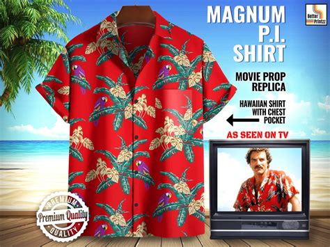 Jungle Bird Magnum Pi Shirt Thomas Magnum Pi Hawaiian Shirt Tom