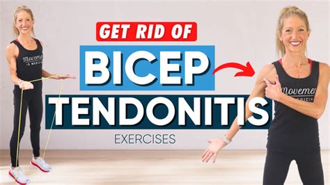 Get rid of bicep tendonitis exercises - Caroline Jordan