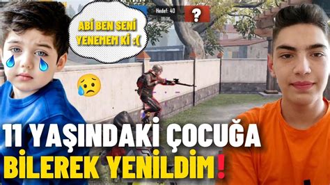 YEREL SOHBETTE 11 YAŞINDAKİ ÇOCUK İLE VS ATTIM BİLEREK YENİLDİM DUYGU