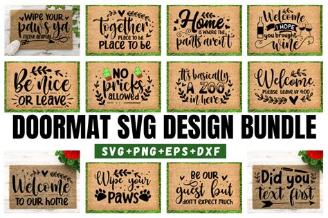 Doormat Svg Bundledoormat Svg Design Graphic By Craftsvg · Creative