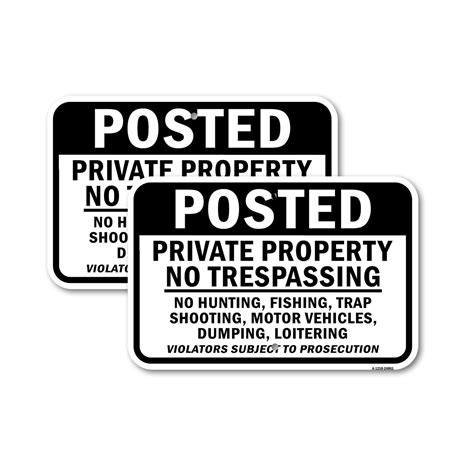 Pack Posted Private Property No Trespassing No Hunting X