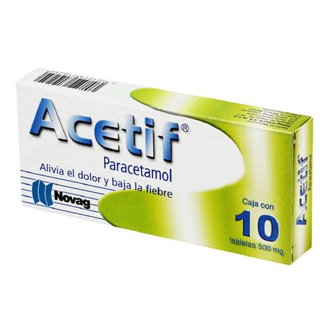 ACETIF 500MG TAB C 10 NOV Grupo Farma Medical