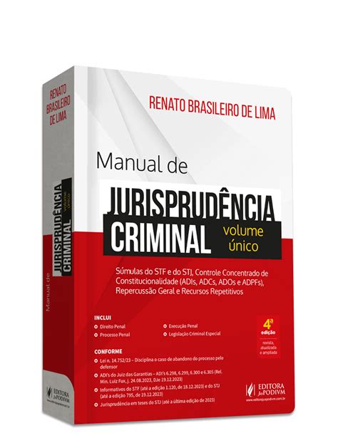 Manual de Processo Penal Volume Único 2024