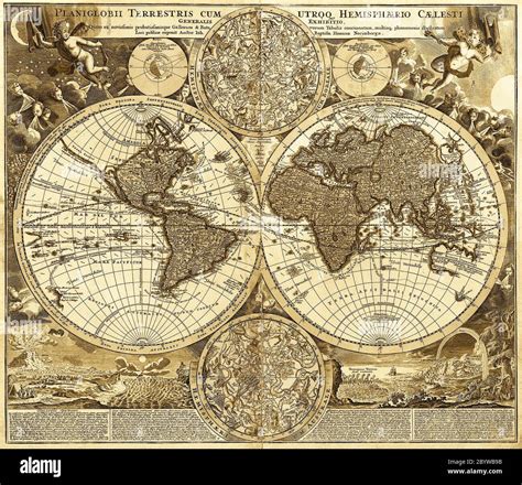 Old Sepia World Map Hi Res Stock Photography And Images Alamy