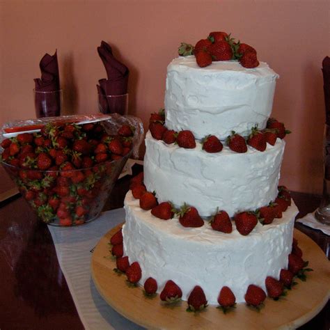 Mary Mary Culinary Strawberry Wedding Cake