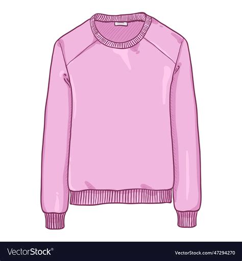 Single cartoon - pink sweatshirt Royalty Free Vector Image