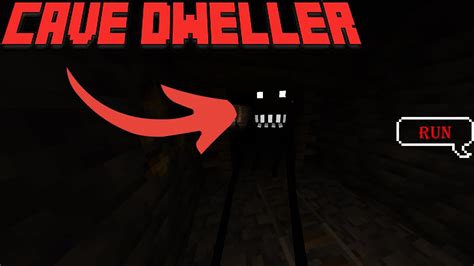 The Most Terrifying Minecraft Mod Cave Dweller Youtube