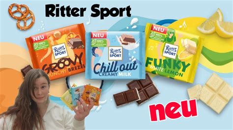 NEU Ritter Sport Groovy Crunchy Brezel Chill Out Creamy Milk Funky