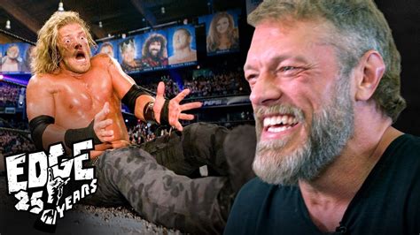 Edge Reacts To Greatest Moments For 25th WWE Anniversary YouTube