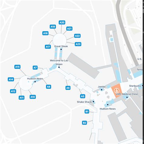 Las Vegas Airport Concourse A Map & Guide