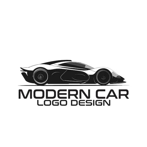 Diseño de logotipo vectorial de automóviles modernos Vector Premium