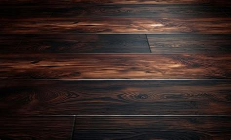 Premium Photo | A dark wood floor varnished natural in the style of ...