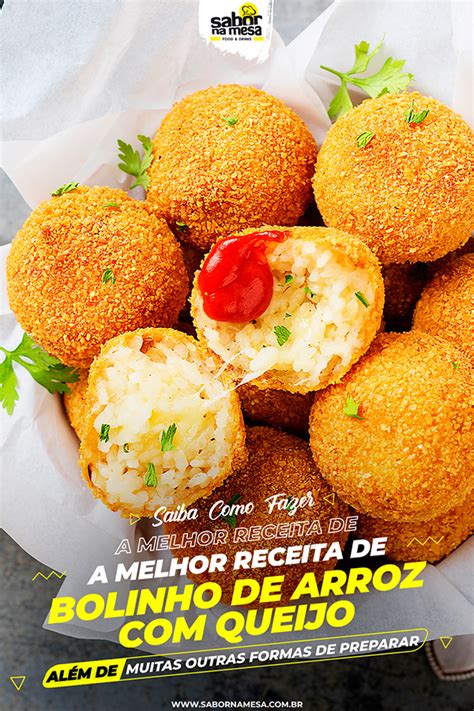 Receitas De Bolinho De Arroz Queijo Al M De Op Es Perfeitas