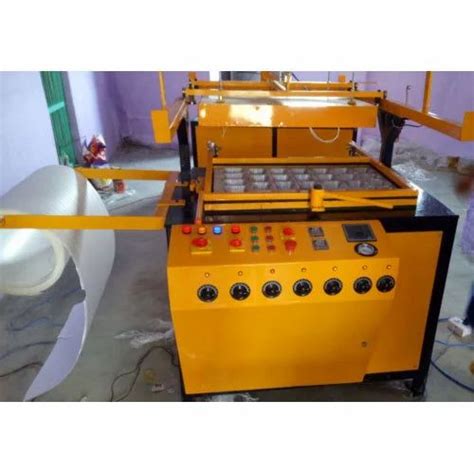 Semi Automatic Thermocol Plate Making Machine 2400 3600 Pc Hr At Rs