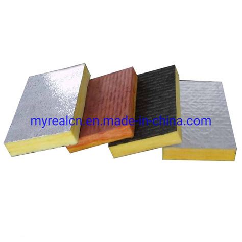 External Wall Insulation Glass Rock Wool 30 100mm Thickness Soundproof Thermal Insulation Panel