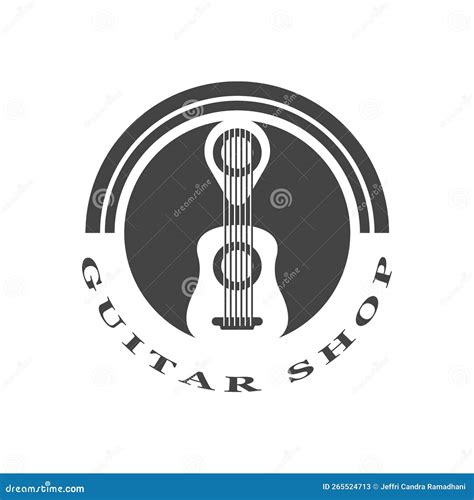 Guitar Logo Design Icon And Symbol Vector Stock Vector Illustration