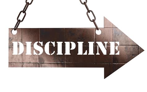 Discipline Word On Metal Pointer 6383478 Stock Photo At Vecteezy