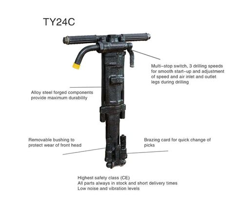 Ty C Hand Held Rock Drill Mining Machinery Equipment