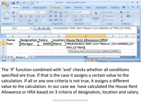 If And Function Combination In Excel Ppt Free Download