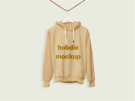 Free Hanging Hoodie Mockup Psd