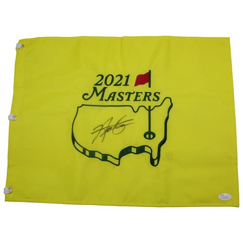 Lot Detail - Hideki Matsuyama Signed 2021 Masters Embroidered Flag ...