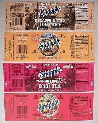 Snapple labels from the 90s : r/nostalgia