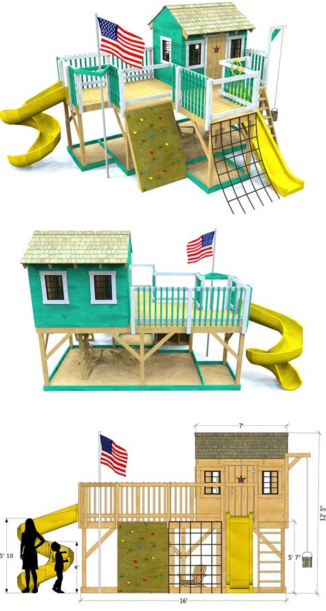 A Large 2 Level Play Area Play Set Kids Can Really Run And Play On