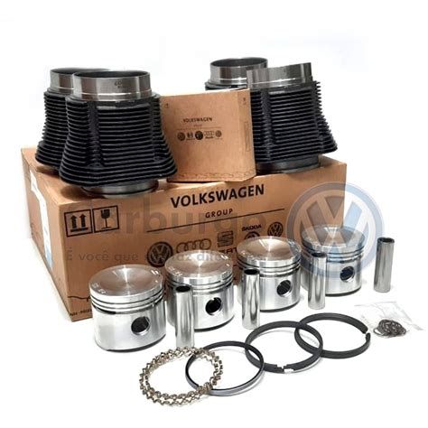 Kit Motor Camisa Pist O Anel Original Vw Fusca Brasilia Carburgo