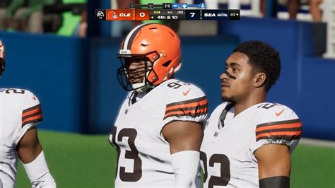 The Cleveland Browns Vs The Seattle Seahawks NFL Week 8 Madden NFL 24