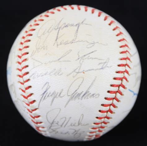 Lot Detail 1968 Chicago Cubs Team Signed ONL Giles Baseball W 25