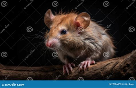 A Beautiful Photograph of the Red Crested Tree Rat Stock Illustration ...