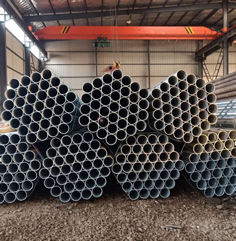 Astm A Hot Dipped Galvanized Steel Round Pipe Gb Standard From Hebei Factory