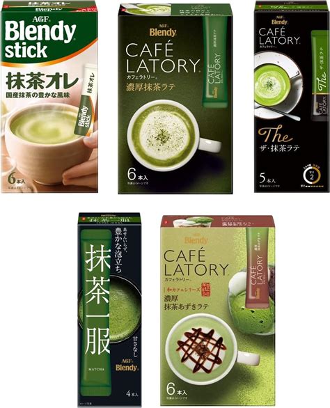 Amazon 【jp限定】 Agfエージーエフ ブレンディ スティック カフェラトリー 抹茶ラバーズ 5種飲み比べ