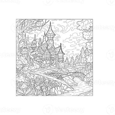 Landscapes Adult Coloring Pages Pngs For Free Download