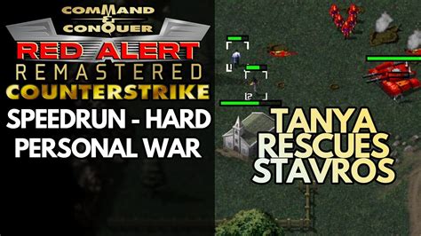 Red Alert Remastered Counterstrike Allies Mission 8 Speedrun Hard