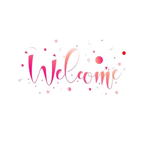 Premium Vector Creative Welcome Banner Design With Typography And Shapes