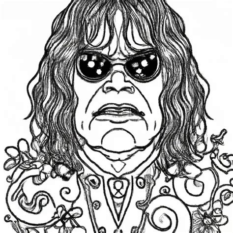 Padeiro Desenho Coloridoozzy Osbourne Desenho Imagens Para Colorir