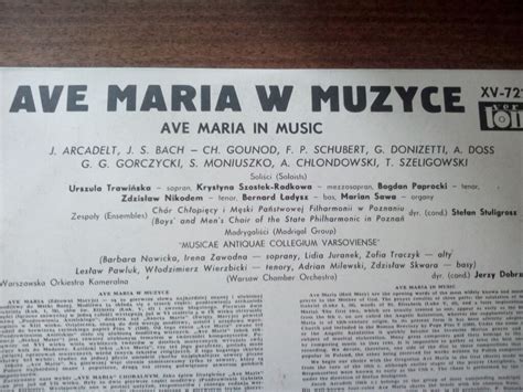 Ave Maria W Muzyce Ave Maria In Music Soov Ee