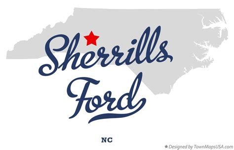 Map of Sherrills Ford, NC, North Carolina