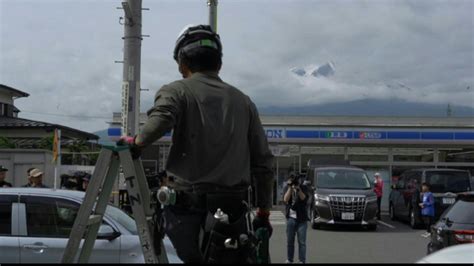 Sick Of Tourists Japan Town Blocks View Of Mt Fuji