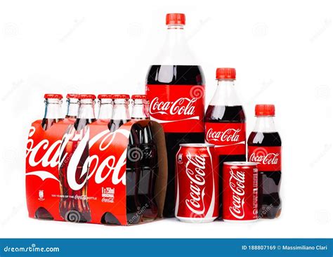 A Group Of Coca Cola Products Editorial Stock Image Image Of