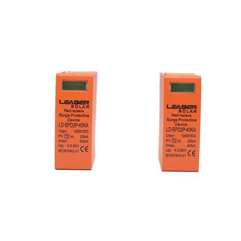 Set 2 Cartuse Pentru Descarcator Supratensiune DC SPD 2P 40KA 1000V