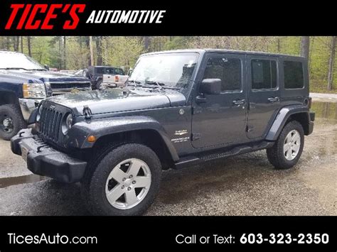 Used Jeep Wrangler Unlimited Sahara Wd For Sale In Tamworth Nh