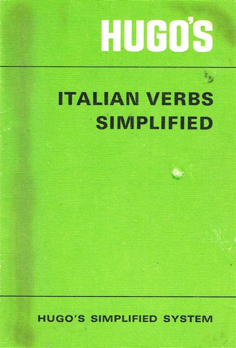 Italian Verbs Simplified: Hugo's Language Institute: 9780852850183: Amazon.com: Books