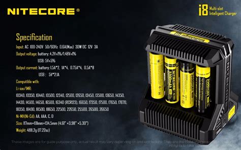 Купить фонарь nitecore и8 интеллектуальный зарядное устройство 8 всего ...