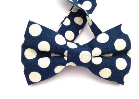 Navy Polka Dot Bow Tie Navy Bow Ties Navy Bow Tie Navy Etsy