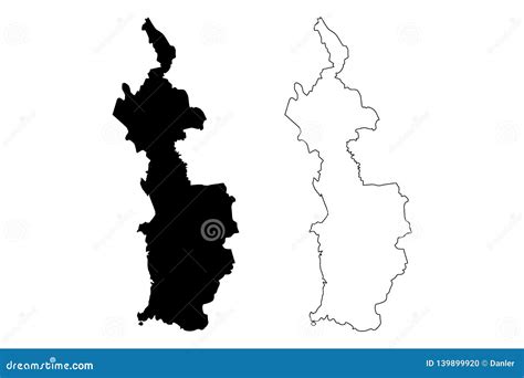 Choco Department Map Vector Stock Vector - Illustration of province ...