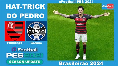 Flamengo X Gr Mio Efootball Pes Pc Hat Trick Do Pedro